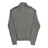 Polo By Ralph Lauren Cable Knit 1/4 Zip - Large Gray Cotton