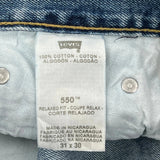 550 Levis Jeans - 31W 30L Blue Cotton
