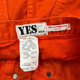Yes Carpenter Pants - 30W 28L Orange Cotton
