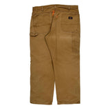 Dickies Double Knee Carpenter Trousers - 36W 29L Brown Cotton