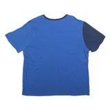 NIKE Mens Blue & Navy Graphic T-Shirt 2XL Short Sleeve Crew Neck Sportswear