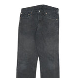 LEVI'S 501 Mens Black Regular Straight Denim W32 L31 Button Cotton Blend Jeans