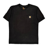 Carhartt T-Shirt - Medium Black Cotton