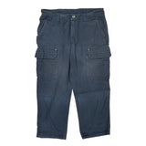 Unbranded Cargo Trousers - 36W 26L Blue Cotton