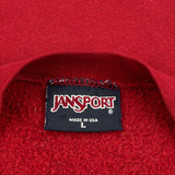Bud Light Jansport Sweatshirt - Large Red Cotton