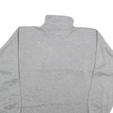 SKIPPER Mens Grey & Black Young Generation Half Zip Sweatshirt XL Cotton Blend
