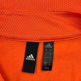 Three Stripe Life Adidas Graphic Jersey - Large Orange Polyester