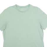 CALVIN KLEIN Mens Pale Green L Short Sleeve Crew Neck Classic Cotton T-Shirt