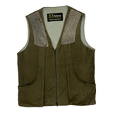 80S D315 Barbour Shooting Vest - XL Green Cotton