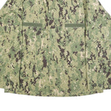 TROOPER Mens Green Camouflage Military Button Cotton Blend Jacket L