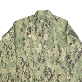 TROOPER Mens Green Camouflage Military Button Cotton Blend Jacket L