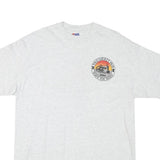 HANES Mens White Yolo County Fair 1994 Graphic T-Shirt L Short Sleeve Crew Neck