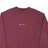 MENACE Mens Maroon XS Crew Neck Sweatshirt Cotton Blend Pullover Casual
