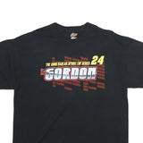 WINNER'S CIRCLE Mens Black Jeff Gordon Graphic T-Shirt XL Short Sleeve Crew Neck