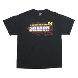 WINNER'S CIRCLE Mens Black Jeff Gordon Graphic T-Shirt XL Short Sleeve Crew Neck