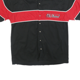 WINNER'S CIRCLE Mens Black & Red Earnhardt Racing Style Shirt XL Cotton Button