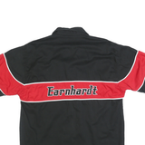 WINNER'S CIRCLE Mens Black & Red Earnhardt Racing Style Shirt XL Cotton Button