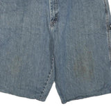 WRANGLER Mens Denim Blue Casual Cargo Shorts L W38 Relaxed Fit Workwear