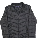 PATAGONIA Womens Black Jacket M Polyester Blend Quilted Puffer Zip Up Outdoor