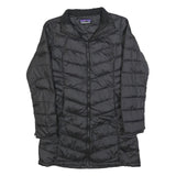 PATAGONIA Womens Black Jacket M Polyester Blend Quilted Puffer Zip Up Outdoor