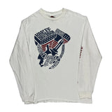 Shiawassee Harley-Davidson Birch Run, Mi Harley Davidson Graphic Long Sleeve T-Shirt - Large White Cotton