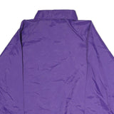 AUBURN Mens Purple Coach Jacket L Polyester Button Plain Casual Lightweight
