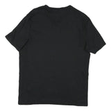 CALVIN KLEIN JEANS Mens Black V-Neck T-Shirt M Short Sleeve Logo Minimalist