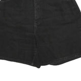 LEE Womens Shorts Black Casual M W30 Cotton Denim Plain Relaxed Fit