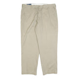 POLO RALPH LAUREN Mens Cotton Blend Beige Regular Straight Trousers W38 L30