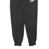 PUMA Mens Joggers Black Slim Tapered S W26 L28 Cotton Blend Casual Sportswear