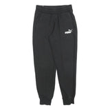 PUMA Mens Joggers Black Slim Tapered S W26 L28 Cotton Blend Casual Sportswear