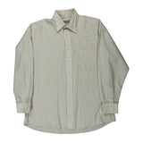 Burberry London Checked Shirt - Large Cream Cotton