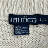 Nautica Sweater - Large Cream Cotton