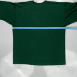 Single Stitch Hockey Unbranded Graphic T-Shirt - Large Green Cotton