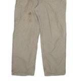 CARHARTT Mens Cotton Blend Beige Relaxed Straight Trousers W40 L32 Workwear