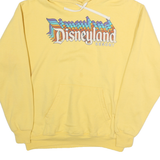 DISNEY Womens Yellow Disneyland Resort Hoodie M Cotton Pullover Casual