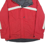 NIKE Mens Red White & Black Zip Jacket M Polyester Blend Sportswear