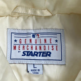 Braves Starter Mlb Baseball Jacket - Large Cream Polyester