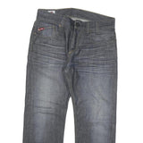 LEE COOPER Mens Regular Fit Grey Denim Jeans Cotton Blend Zip W32 L26 Classic
