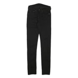 LEVI'S Mens Slim Black Denim Slim Jeans W26 L31 Comfortable Stylish Zip Closure