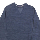 CHAMPION Mens Blue Crew Neck S Cotton Blend Pullover Sweatshirt Casual