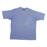HONORS Mens Blue Cotton Blend T-Shirt L Short Sleeve Crew Neck Pocket Casual