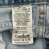 Carhartt Jeans - 36W 32L Blue Cotton