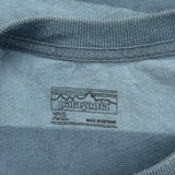 Patagonia Striped T-Shirt - 2XL Blue Cotton