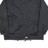 SWITCHER Mens Black Jacket L Polyester Blend Reversible Zip Plain Casual