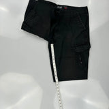 Ecko Unltd Cargo Shorts - 34W 10L Black Cotton