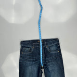 Mark & Dutch Contrast Stitch Jeans - 34W 31L Dark Wash Cotton
