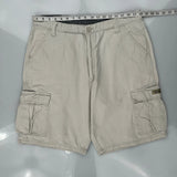 Wrangler Cargo Shorts - 36W 9L Beige Cotton