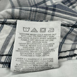 Lee Checked Cargo Shorts - 34W 10L Black Cotton