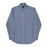 Ralph Lauren Checked Shirt - Large Blue Cotton